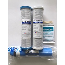 GE HYDRONIX SMART WATER RO PNRV12 REPLACEMENT FILTERS PRE & POST 50 GPD GE FXWTX GE FX12P GE FX12M ANNUAL REPLACEMENT FILTER PACK
