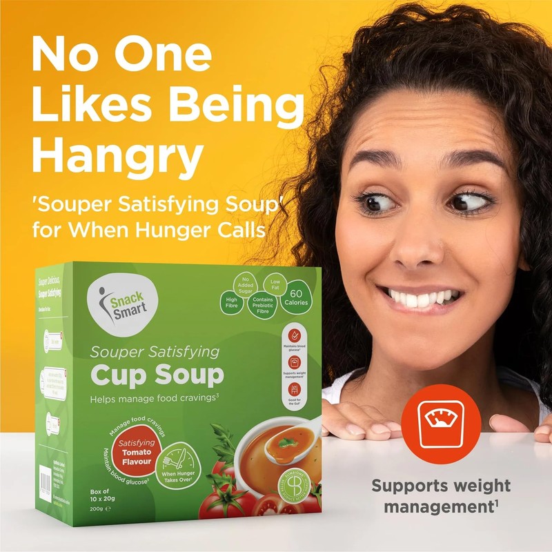 Slimbiome Vegetable Cup Soups for Diet and Cravings, 30g Servings,