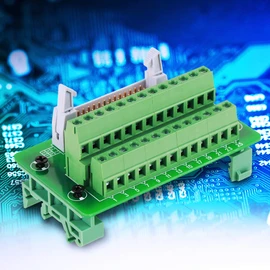 26 Pin IDC Connector Breakout IDC 26 Pin Breakout Board Idc26P Din Rail 26Pin 5Mm Mount Interface Module Male Connector Breakout Board
