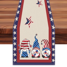 4th of July Table Runner Patriotic Independence Day Table Runner Home Dining Room Kitchen Table Holiday Party Decor 13 x 72 Inch
