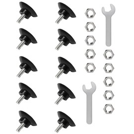 10 PCS Grabber Tool Suction Cups with 2 PCS Wrenches, Rubber Suction Cups Compatible with Arcmate, Replacement Gripper Cups, Rubber Cups with Locknuts