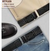 BULLIANT Men belt, Grain Leather Belt For Men Dress Casual