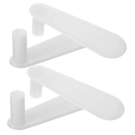 COLLBATH 4pcs Bed Curtain Bracket Accessories for Bed Canopy Brackets Mattress Retainer Curtain Drape Holder Feet Plastic