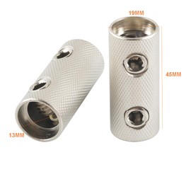 0Gauge Wire Butt Connectors 0 AWG Ground Butt Splice Car Battery Cable Splicing 2PCS with Dual Wall Heat Shrink Tubing