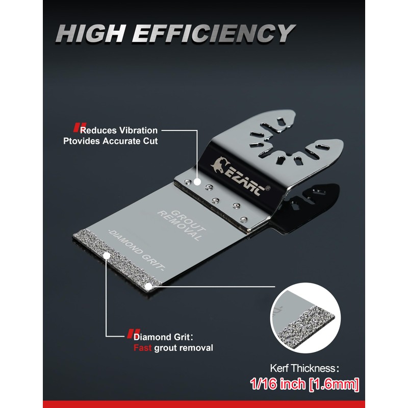 EZARC Diamond Oscillating Blade, Flush Cutting Oscillating Multi Tool Saw