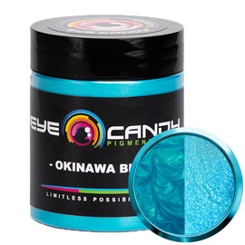 Eye Candy Premium Mica Powder Pigment “Okinawa Blue” (25 gr) Multipurpose DIY Arts and Crafts Additive | Natural Bath Bombs, Resin, Paint, Epoxy, Soap, Nail Polish, Lip Balm