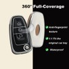 HIBEYO Flip 3 Button Key Fob Cover Compatible with Ford