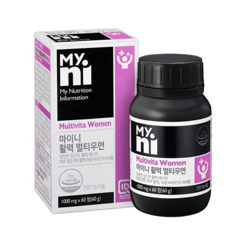 Myny 여성 여자 에너지 마이니 활력 멀티우먼 60정x3개 어머니 아내