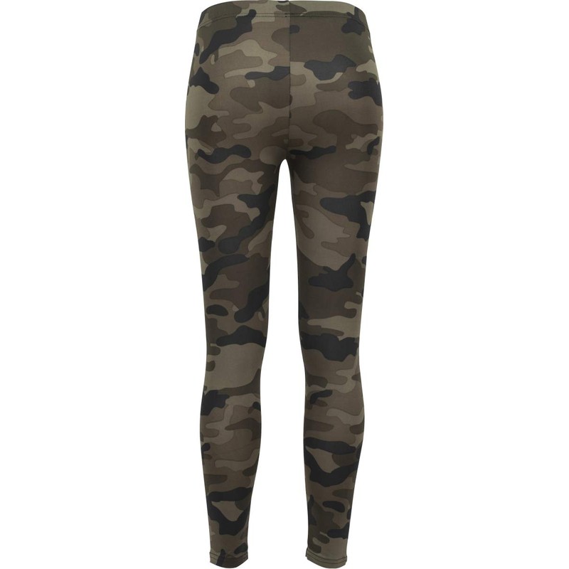 Urban Classics Ladies Leggings, Multicolore (Wood Camo), S Donna
