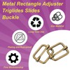 sourcing map 50Pcs Slide Buckle 4/5" Tri-Glide Slides Adjuster Strap