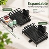 Expandable Dish Drying Rack for Kitchen Counter – Adjustable Dish