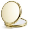 Getinbulk Compact Mirror for Purse, Double-Sided 1X/2X Magnifying Metal Pocket