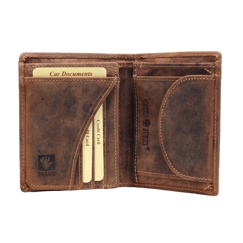 Greenburry Vintage Wallet Adler Leather 9,5 cm braun