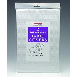 Caroline Packaging Paper Tablecover White Pack of 2 for Disposable Party Tableware