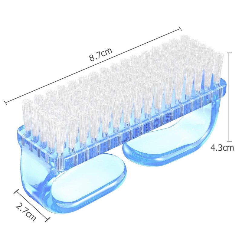 4 Pcs Nail Cleaning Brush, Plastic Handle Scrubbing Brush Eco