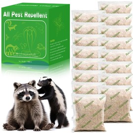 16Pack Skunk & Raccoon Repellent Pouches - Raccoon Deterrent Bags, Plant-Based Raccoon Away Solution for Garden, Yard, Porch, Trash Area, Camping