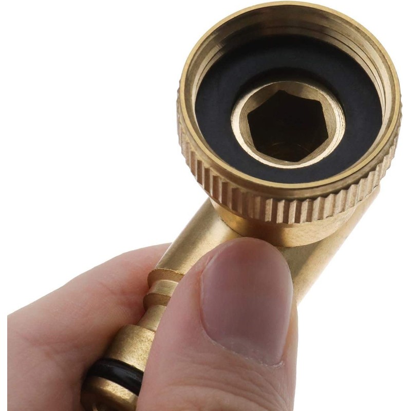 Hydrogarden 2 x Garden Hose Elbow Connector 90 Degree Hose
