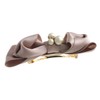 VINGTAINE Cotton Pearl Bijou Satin Ribbon Barrette Elegant Office 3D