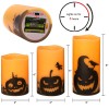 Eldnacele Best Halloween Flameless Candles LED Flickering Battery Pillar Candles