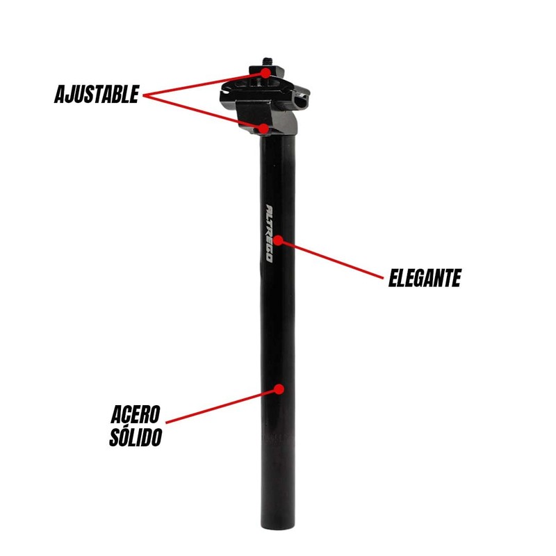 ALTREGO Poste Bicicleta De Asiento 25.4x300mm MTB Incluye Broche