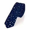 Yakuna Navy Blue Stars Men's Tie Gold Stars Shine Classic
