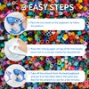 Fuse Beads 22000 Melty Beads with 4 Pegboards 100 Patterns