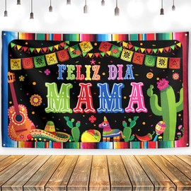 Feliz Dia Mama Backdrop Mexican Mothers Day Decorations Feliz Dia De Las Madres Banner Spanish Hispanic Mothers Day Decorations and Supplies for Home Party