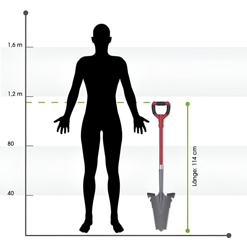EASYmaxx Spade Saw with Root Saw, Spade and Root Saw,