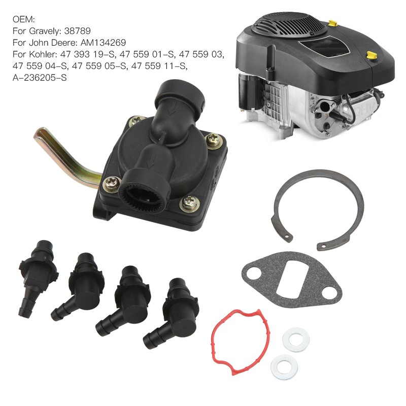 Fuel Pump Kit 47 559 03 A‑236205‑S Plastic Black Wearproof