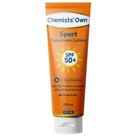 Chemists Own Buy Chemists Own Sport Sunscreen Lotion SPF50 plus 200ml Online
