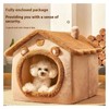 Winter Warm Dog House Bed for Small Dogs and Cats,