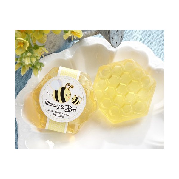 Kate Aspen Mommy to Bee Honey-Scented Honeycomb Soap, Favor for Wedding, Bachelorette, Bridal Shower and Baby Shower - 12 Units