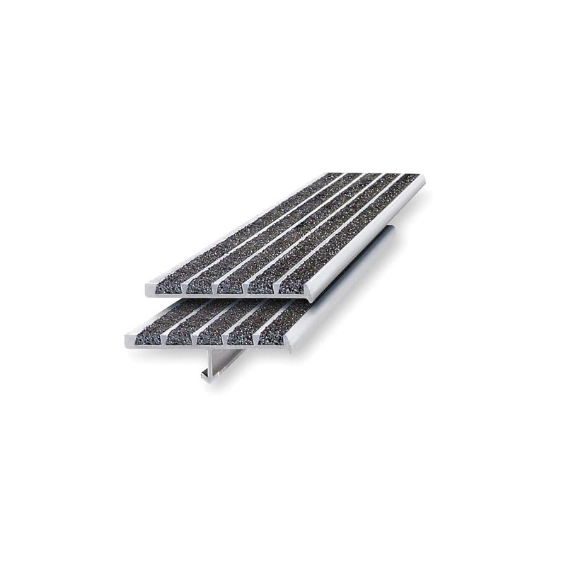 Stair Nosing, Black, 60in W, Extruded Alum