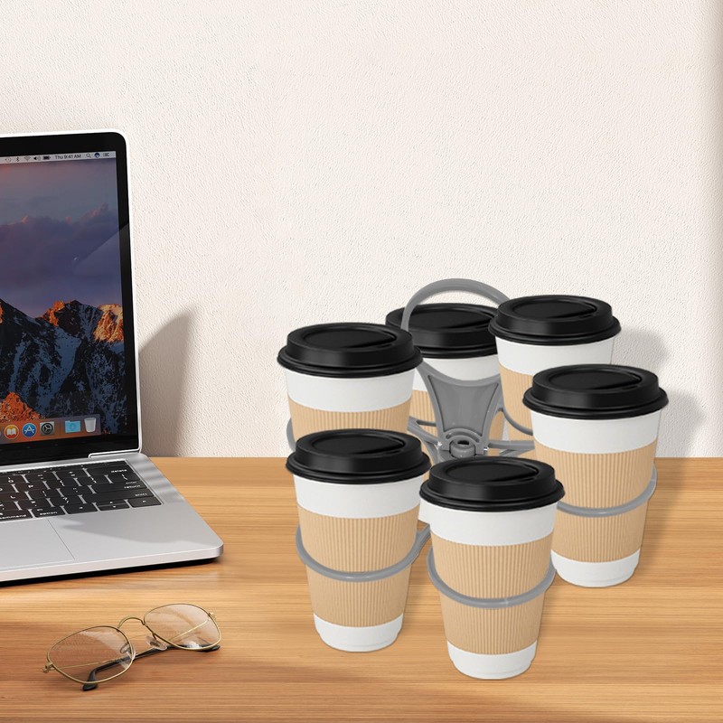 2PCS Portable & Foldable Cup Carrier Holder, Cup Drinks Carrier,