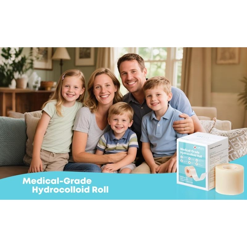 LIFARA Hydrocolloid Roll for Wound Care – Extra-Large Cut-to-Size Bandage