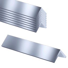8 PCS 12 Inch Aluminum Angle Stock, 1'' x 1'' x 1/8'' Angle Aluminum 6061, Versatile Aluminum Angle Stocks for DIY Projects and Structural Solutions, 12" Length, T6511 Mill Stock, 1/8" Thick