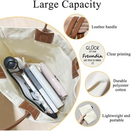 Toozen Canvas Tote Bag for Women, Gift Women's Shopper Bag, Shopping Bag with Funny Saying, Fabric Bag Gift for Women, Wife, Girlfriend, Colleague for Birthday, Holiday, Party