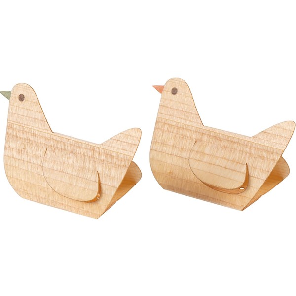 PINGTO O-00881 Kico Kiko Wooden Paper Chopsticks Rest Handmade Kit,