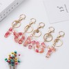 Howah Flower Letter A - Z Initial Letter Resin Keychain