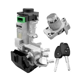 Ignition and Door Lock Cylinder with 2 Keys Fit for Honda Pilot 2009-2015, Replace 06351-SZA-A01 Ignition Switch, Replace 72185-SZA-A01 Front Driver Side Door Lock Cylinder