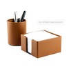 DELMON VARONE - Premium Leather Boxcalf Brown Note Box with