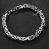 Kim Carrey Stainless Steel Bicycle Chain Bracelet for Men, 8mm