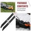 WuWoWo 2 Pack 13" 50020092 Lawn Mower Mulching Blade Compatible