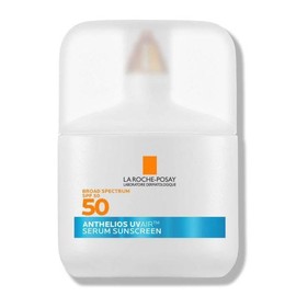 La Roche-Posay Anthelios UVAIR SPF 50+, Serum Protector Solar invisible 50 ml. Textura ligera. Con Ácido Hialurónico, Niacinamida y Vitamina E.