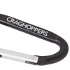 Craghoppers Mens Sturdy 2 Pack Aluminium Karibiner Clips, Black