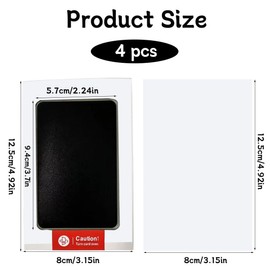 ZEPIQOR 4 Pieces Footprint Baby Handprint Baby Clean Touch Paw Print Set Dog Baby Footprint Set Footprints Baby Does Not Contact with Colour for Baby Shower Family Gift 0-3 Months