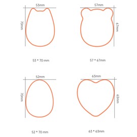 Mini Kalimba Thumb Piano 8 Keys Portable Piano Pendant Premium Wood Mini Finger Piano Finger Percussion Instrument Finger Music Box Beginner Set for Kids Adults Beginners Oval Heart Portable Bear Cat