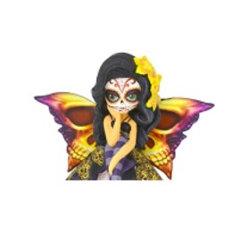 Gallery Marketing Group The Hamilton Collection Jasmine Becket-Griffith Spirit of The Inspiring Hope Glow in The Dark Sugar Skull Decor