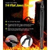 Yoursme Beginner Blacksmith Tongs Set: 1/4 Flat Jaw, Pick Up,