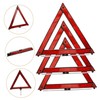 FUNOMOCYA 3pcs Portable Road Emergency Triangle Car Warning Triangle Reflective